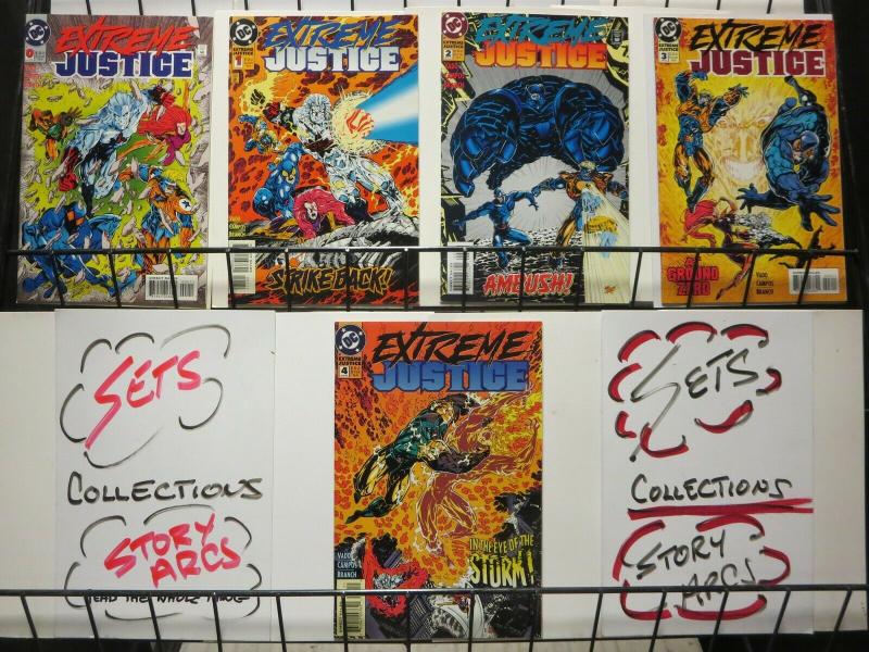 EXTREME JUSTICE is served (1995) 0,1-4 Booster Gold