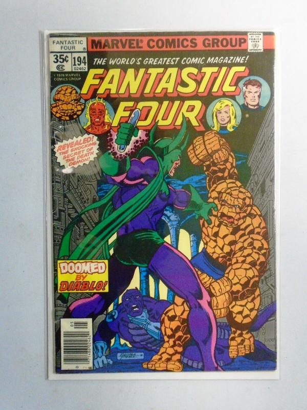 Fantastic Four (1st Series) #194, Newsstand Edition 4.0 (1978)