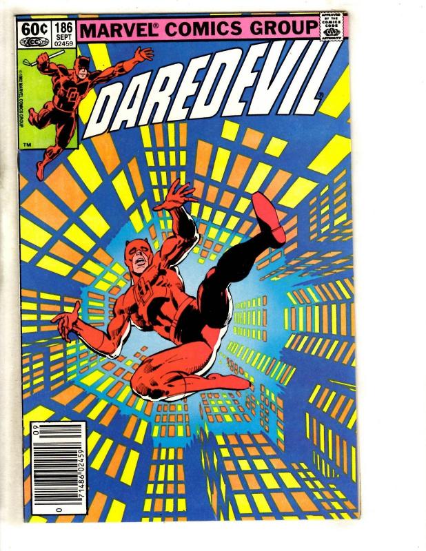 Daredevil # 186 VF Marvel Comic Book Frank Miller Elektra Bullseye JL9