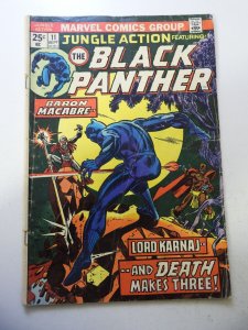 Jungle Action #11 (1974) GD/VG Condition 3/4 spine split