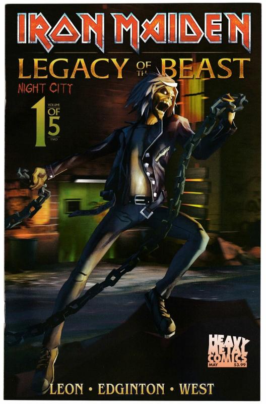 Iron Maiden Legacy Of The Beast Vol 2 Night City #1 Cvr B (2019) NM