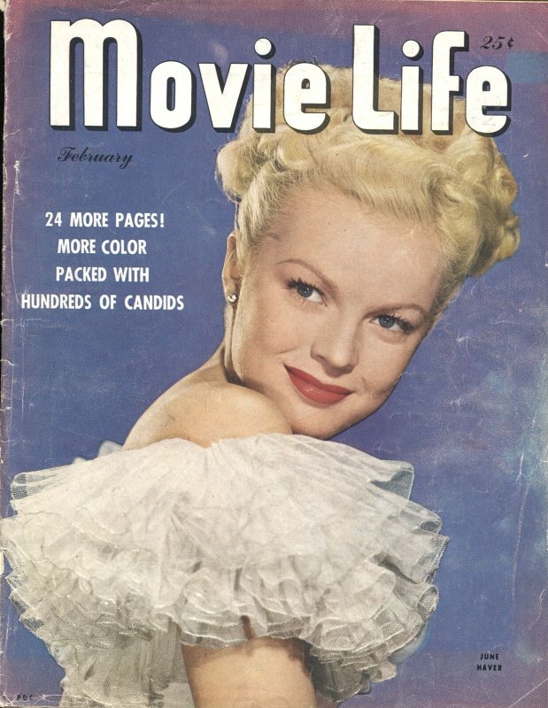 MOVIE LIFE - FEB 1947-JUNE HAVER-ESTHER WILLIAMS-GEORGE MONTGOMERY-H BOGART