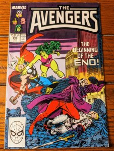 The Avengers #296 (1988) 1st app Mesozoic Kang! She-Hulk, Thor, Black Knight