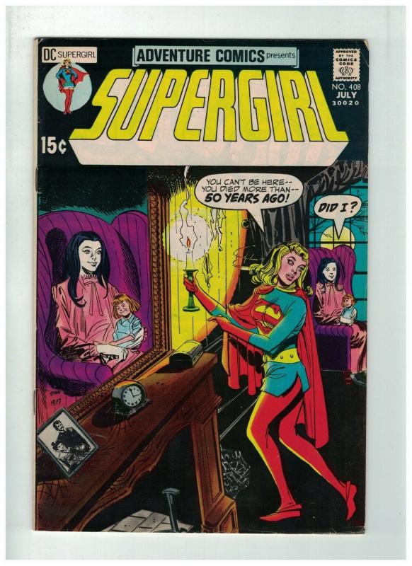 ADVENTURE 408 F MINUS July 1971 Supergirl