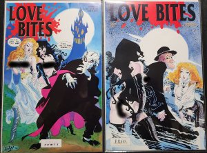 Love Bites #1-2 Set Eros Comix (1991) Avg VF Condition