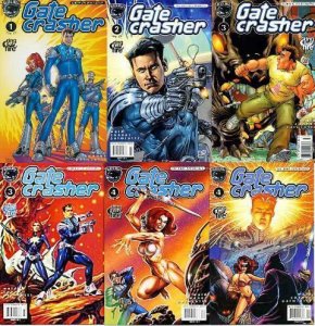 GATE CRASHER RING OF FIRE (2000 BLACK BULL) 1A-4A,3B,4B COMICS BOOK