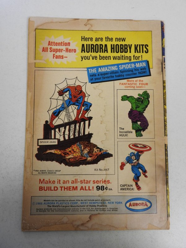 Fantastic Four #59 (1967) FR/GD Condition 2 in spine split, moisture stains