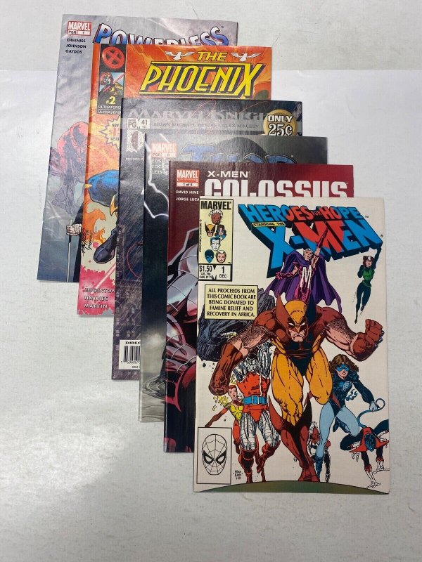 6 MARVEL comic books Powerless Phoenix Resurrection Daredevil Thor 56 KM21