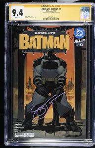 ABSOLUTE BATMAN #1 DC 2024 1ST PRINT SCOTT SNYDER SIGNED CGC SS 9.4 NM