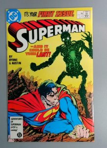Superman #1, NM- Byrne & Austin, DC Comics, 1987 JR1