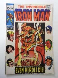 Iron Man #18 (1969) FN- Condition! stain fc