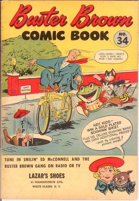 BUSTER BROWN COMICS 34 VG-F CRANDALL COMICS BOOK