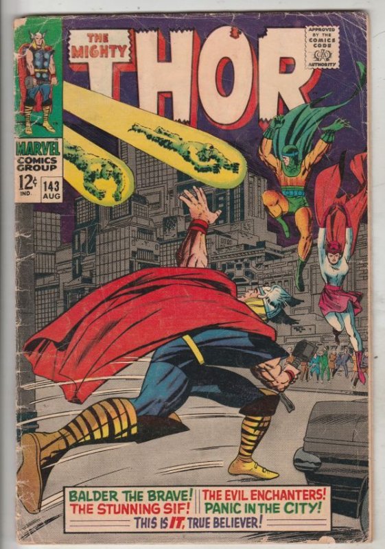 Thor, the Mighty #143 (Aug-69) VG Affordable-Grade Thor