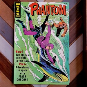 The PHANTOM #19 FN/VF (King Comics 1966) 2 stories plus FLASH GORDON! (12 cent)
