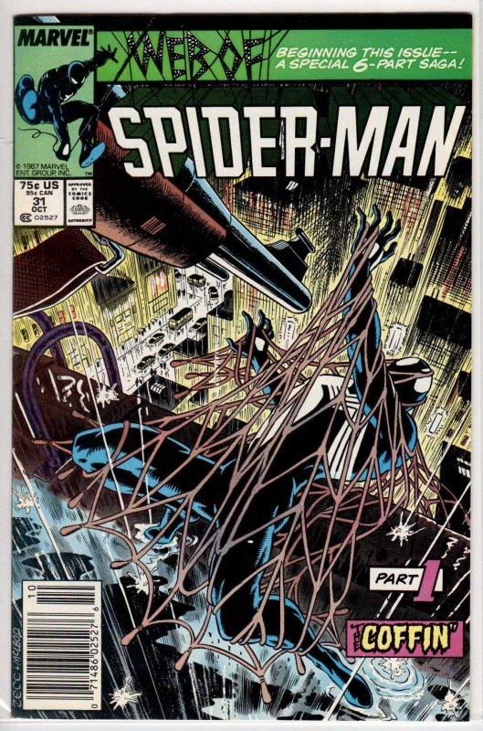 Web of Spider-Man #31 Newsstand Edition (1987) 7.0 FN/VF