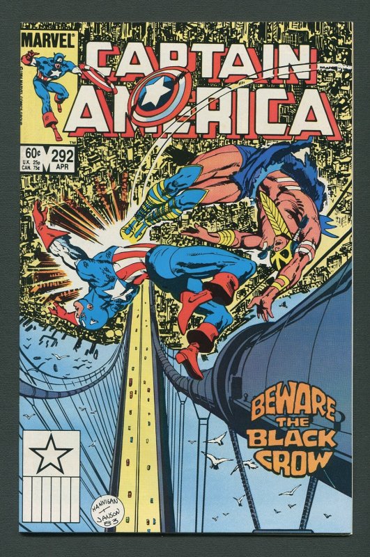 Captain America #292  / 9.4 NM / Full page Secret Wars Ad / April 1984