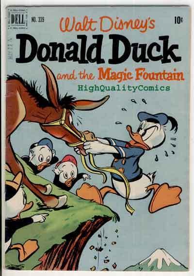 DONALD DUCK #339,  VG/FN, Dell, 1951, Magic Fountain, Walt Disney
