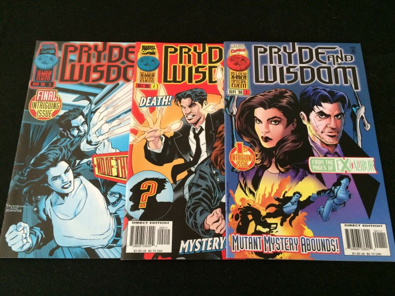 PRYDE AND WISDOM #1, 2, 3 Complete Mini-Series VFNM Condition