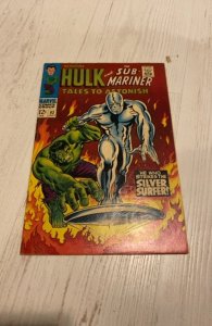 Tales to Astonish #92 -)silver surfer vs the Hulk good color solid fn++