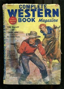 COMPLETE WESTERN PULP-1936-SEPT-BOUND WOMAN COVER--RARE G