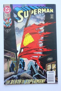 Superman 75 (1993) Superman Newsstand FN