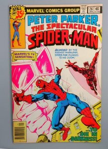 Spectacular Spider-Man #26, Daredevil Marvel Comics, 1979
