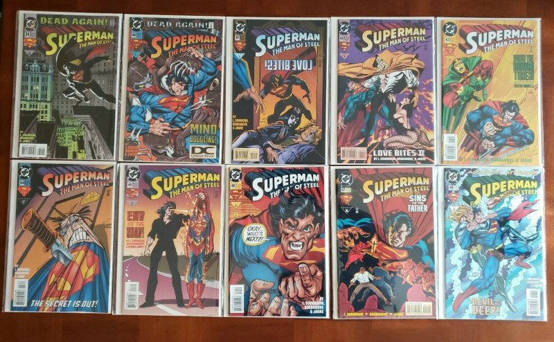 SUPERMAN THE MAN OF STEEL 1 - 83 + 6 ANNUALS - 90s DC