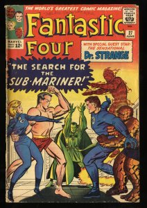 Fantastic Four #27 GD+ 2.5 Sub-Mariner Doctor Strange!