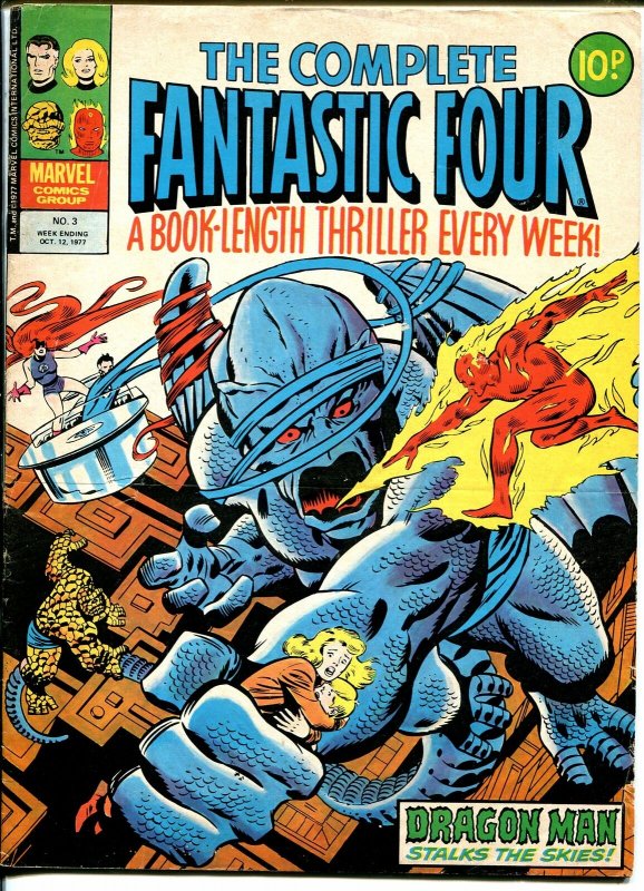Fantastic Four #3 1977-Marvel-Jack Kirby-Part 3 of FF origin-VG+