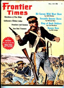 Frontier Times-5/1964-Indian fight cover-Kit Carson-Chief Roman Nose-Starr-VG