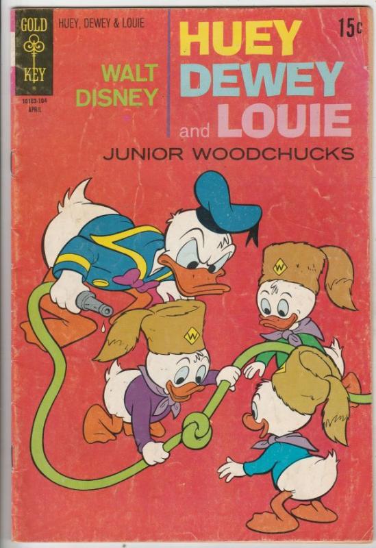 Huey Dewey and Louie Junior Woodchuks #9 (Apr-71) FN- Mid-Grade Huey Dewey Louie