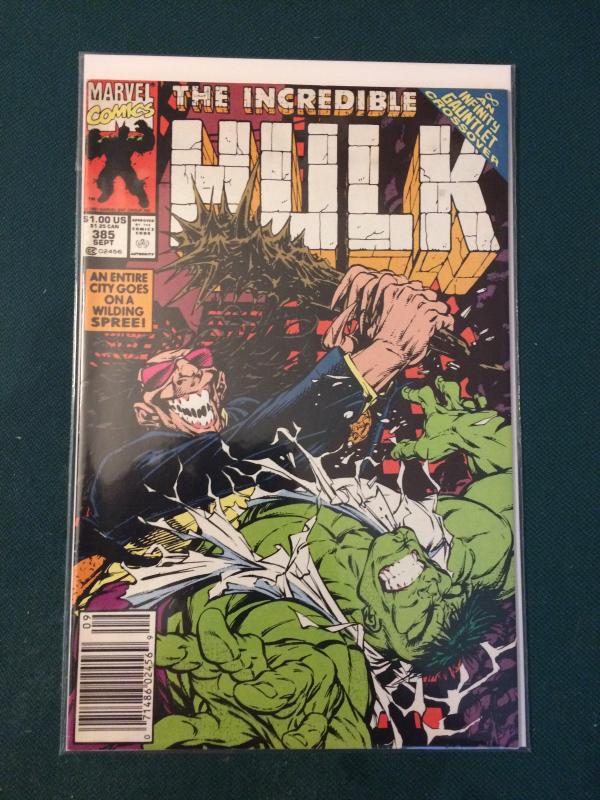 The Incredible Hulk #385 Infinity Gauntlet Crossover