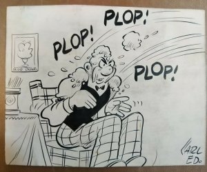 HAROLD TEEN by Carl Ed original comic strip art panel lot 