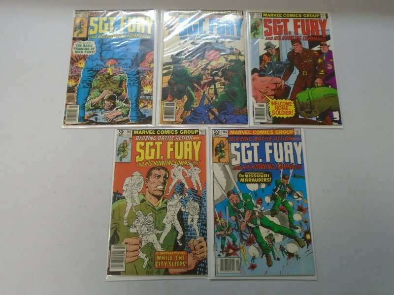 Bronze Age Sgt. Fury lot 46 different from #92-164 avg 5.0 VG FN (1971-81)