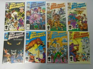 West Coast Avengers lot 49 different #1-50 missing #46 8.0 VF (1985-89)