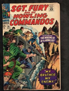 Sgt Fury and his Howling Commandos #36 ~ My Brother My Enemy ~ 1966 (5.0) WH