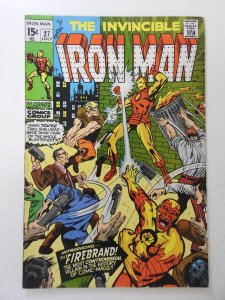 Iron Man #27 (1970) VG+ Condition moisture stain