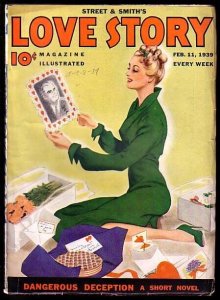LOVE STORY-FEB 11 1939-VALENTINE COVER FN/VF