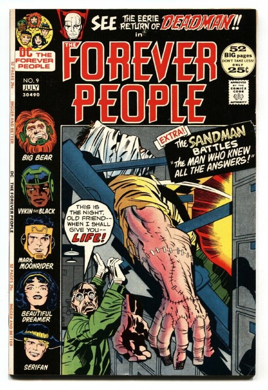 FOREVER PEOPLE #9 KIRBY comic book 1972 1st appearance Hiram Gaunt VF