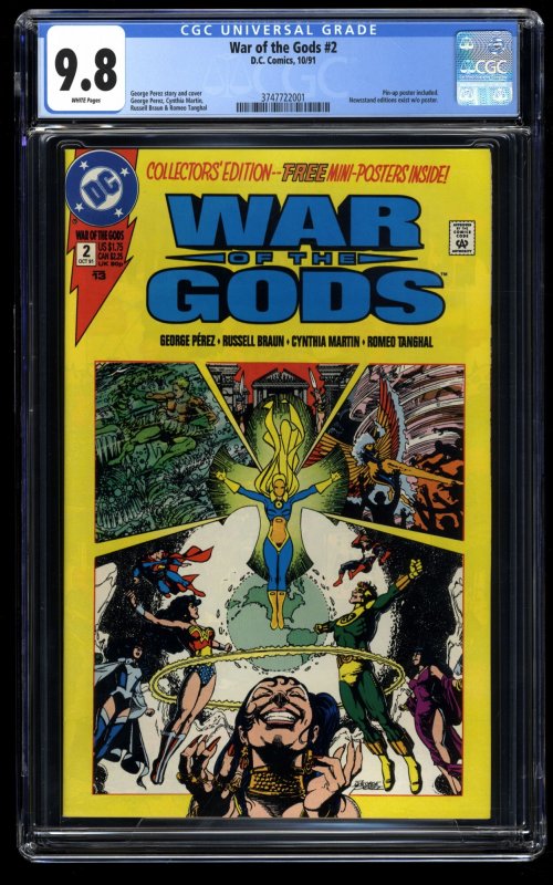 War of the Gods #2 CGC NM/M 9.8 White Pages