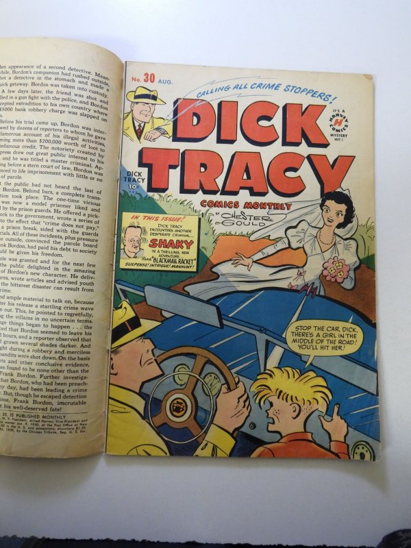 Dick Tracy #30 (1950) Double Cover GD/VG- Condition See Description