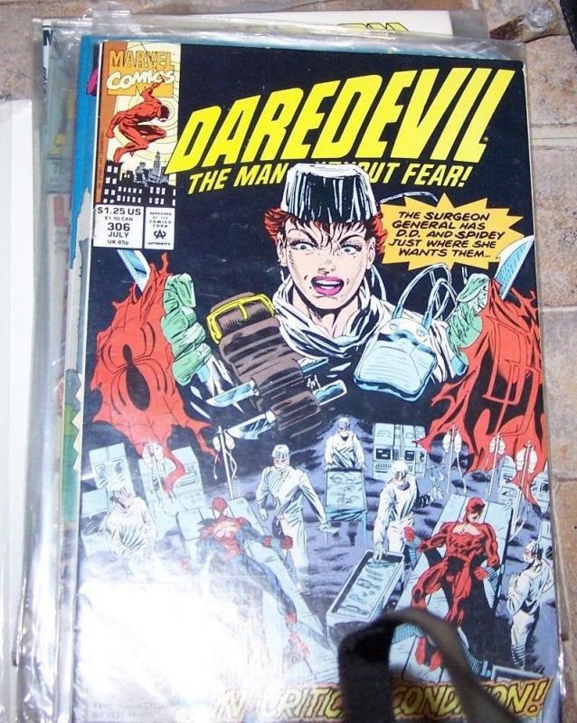 DAREDEVIL  # 306 marvel 1992  spiderman SURGEON GENERAL 