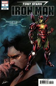 Tony Stark Iron Man #1 Prometheum Armor Variant (Marvel, 2018) VF/NM