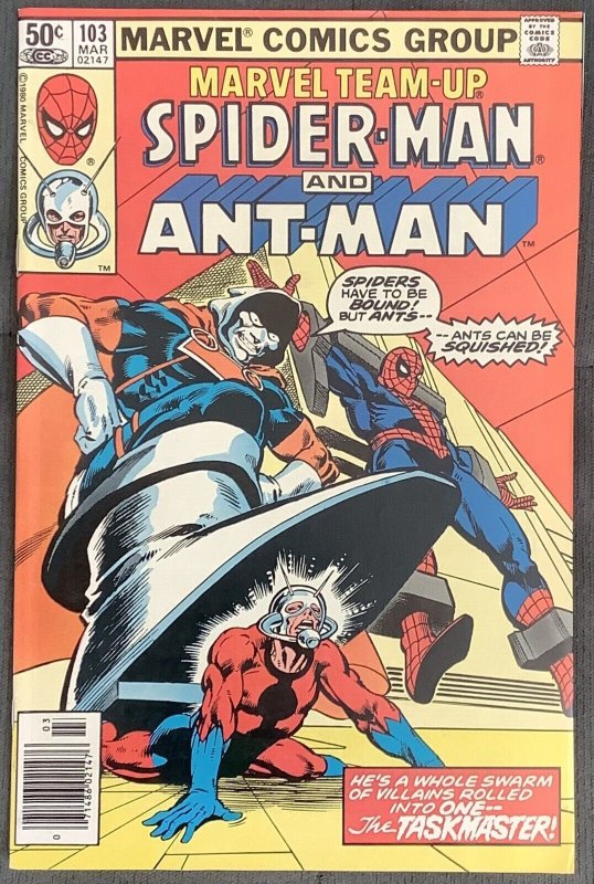 Marvel Team-Up #103 Newsstand (1981, Marvel) 2nd App. of Taskmaster! NM-