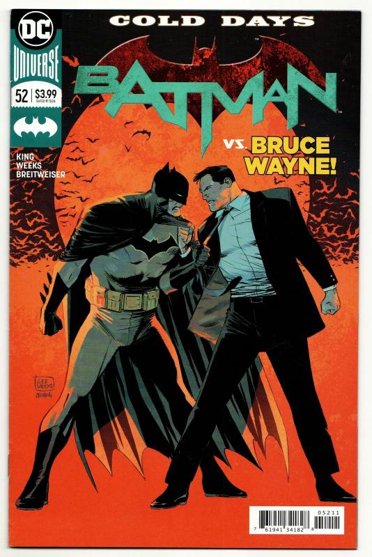 Batman #52 Rebirth Main Cvr (DC, 2018) VF/NM