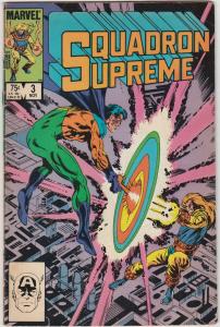 4 Squadron Supreme Marvel Comic Books # 3 4 6 12 Mark Gruenwald Bob Hall WM8