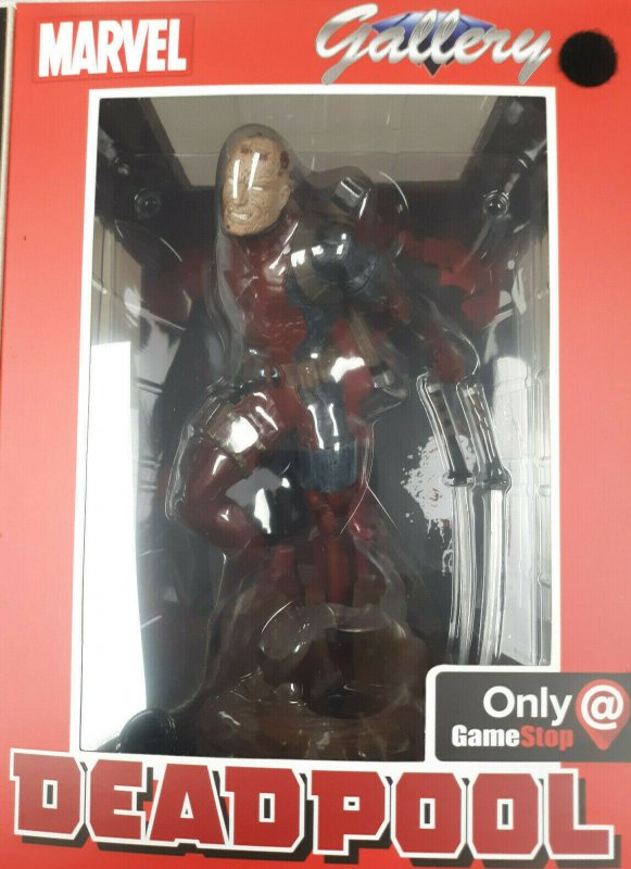 Deadpool Unmasked 9 PVC Marvel Gallery Statue - Game Stop - 2020 - NEW