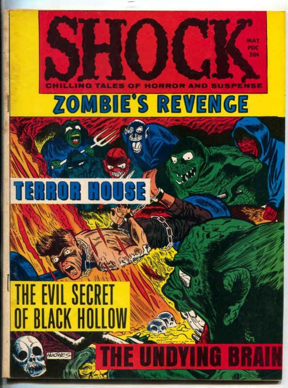 Shock Vol. 2 #2 1970- Horror Magazine Hitler Zombies Revenge