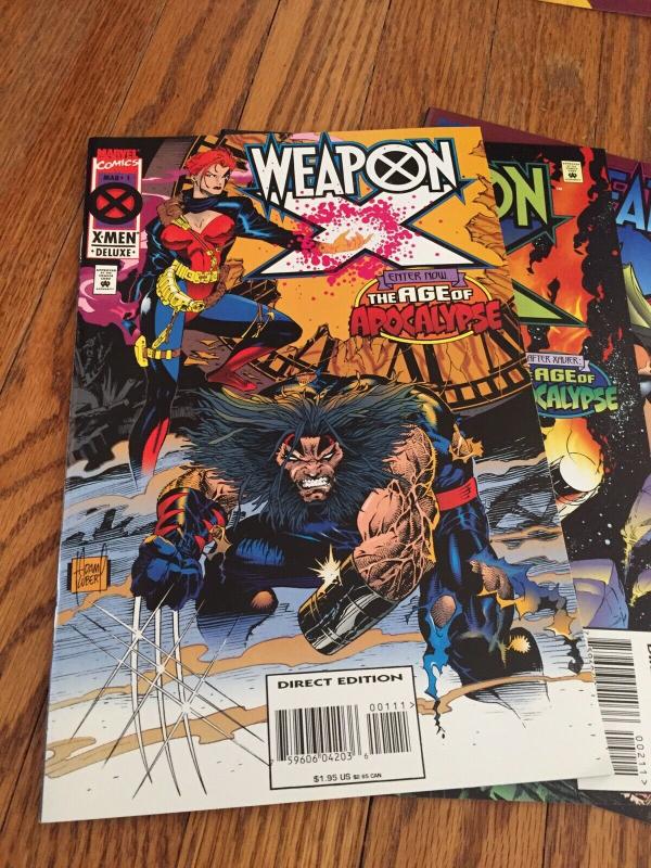 HUGE Age Of Apocalypse Set. Weapon X, Astonishing X-men, Gambit & Externals+++