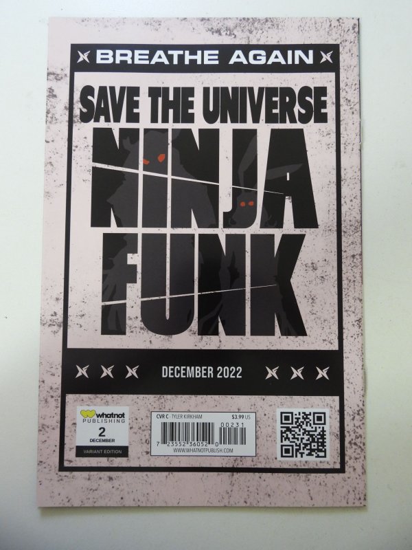 Ninja Funk #2 Variant Signed W/ COA NM Condition